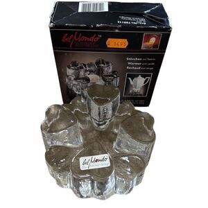 Bel Mondo Crystal Hearts Tea-Light Warmer West Germany